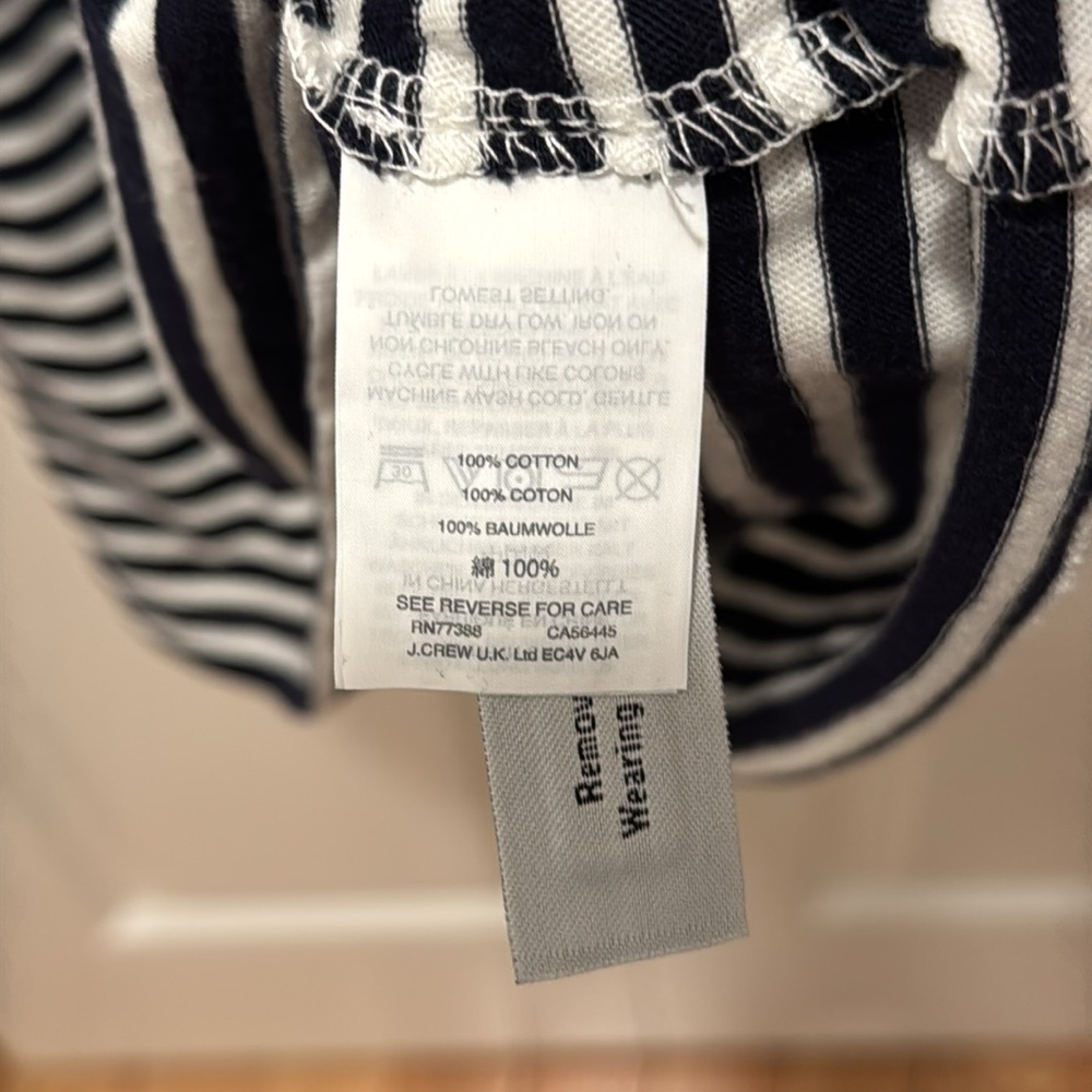NWT J. Crew Striped Racerback Dress - Picture 7 of 7